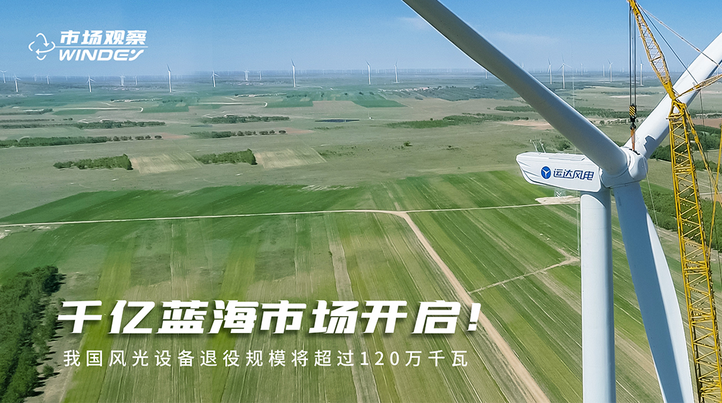 【市场观察】 千亿蓝海市场开启：我国风光设备退役规模将超过120万千瓦